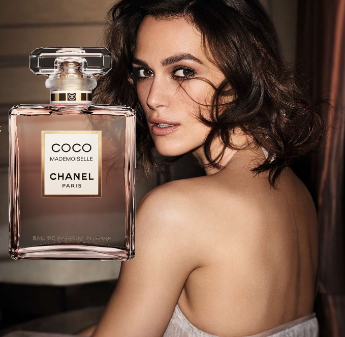 Keira Knightley coco mademoiselle intense chanel eau de beaux