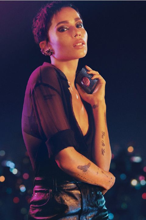 black opium zoe kravitz black opium