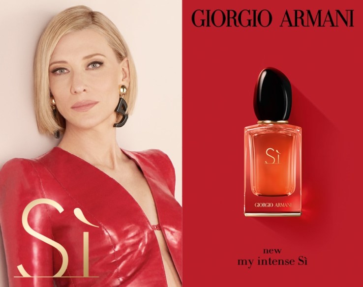 Cate Blanchett  si intense 2021 giorgio armani  eau de beaux